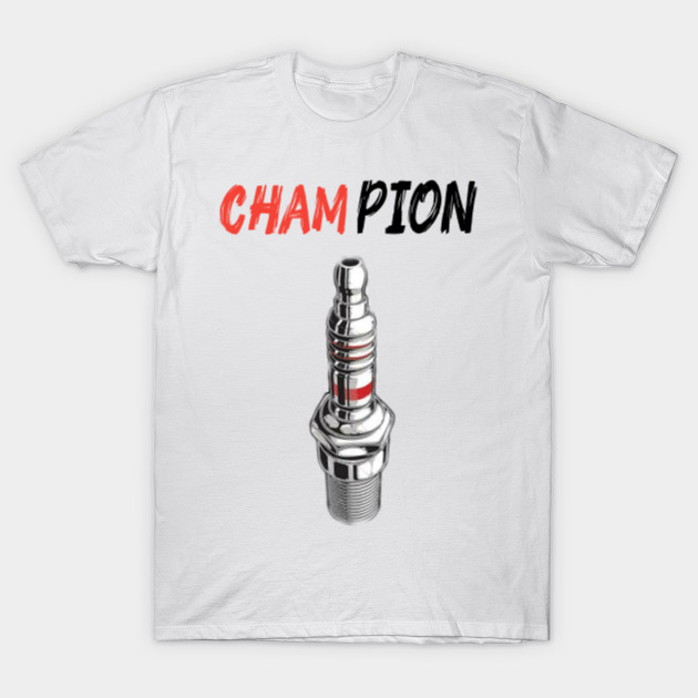 Champion spark plug shirt store